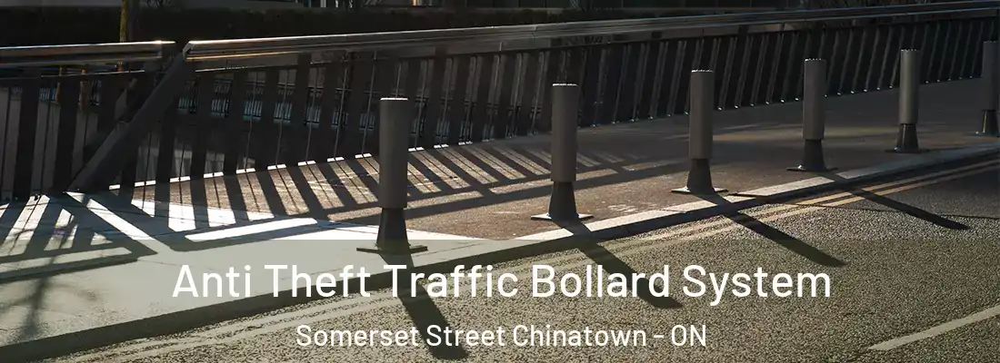  Anti Theft Traffic Bollard System Somerset Street Chinatown - ON