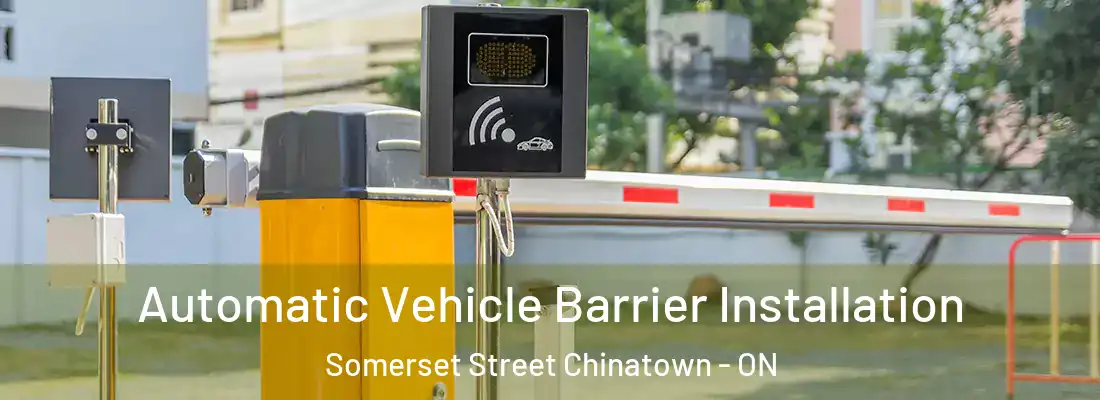  Automatic Vehicle Barrier Installation Somerset Street Chinatown - ON