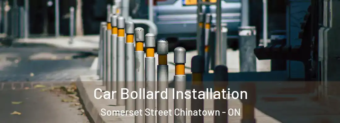  Car Bollard Installation Somerset Street Chinatown - ON