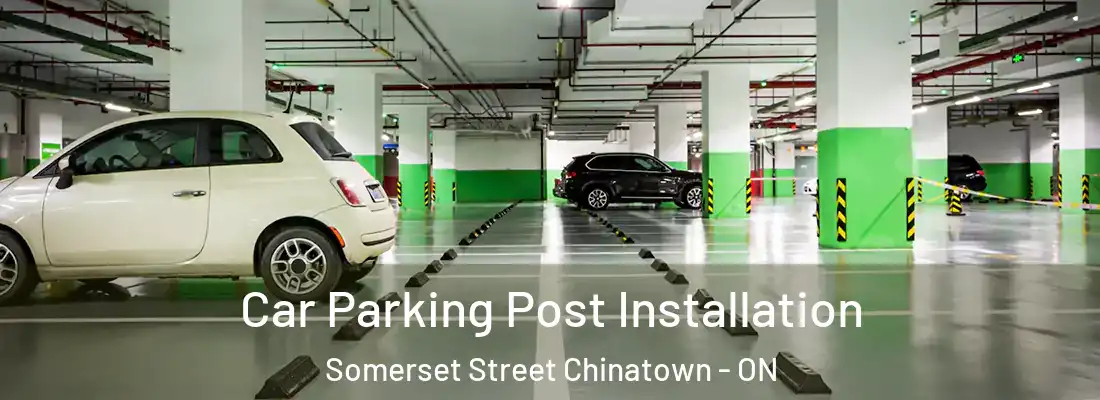  Car Parking Post Installation Somerset Street Chinatown - ON