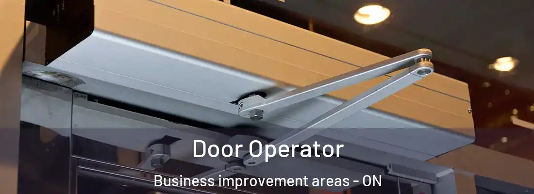  Door Operator Business improvement areas - ON