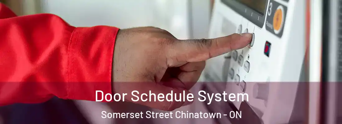  Door Schedule System Somerset Street Chinatown - ON