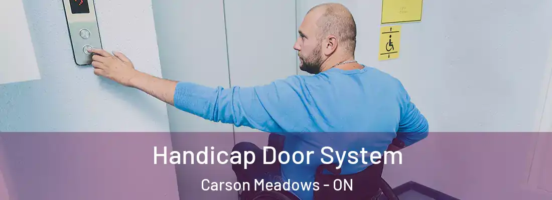  Handicap Door System Carson Meadows - ON