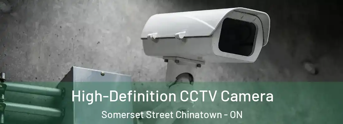  High-Definition CCTV Camera Somerset Street Chinatown - ON