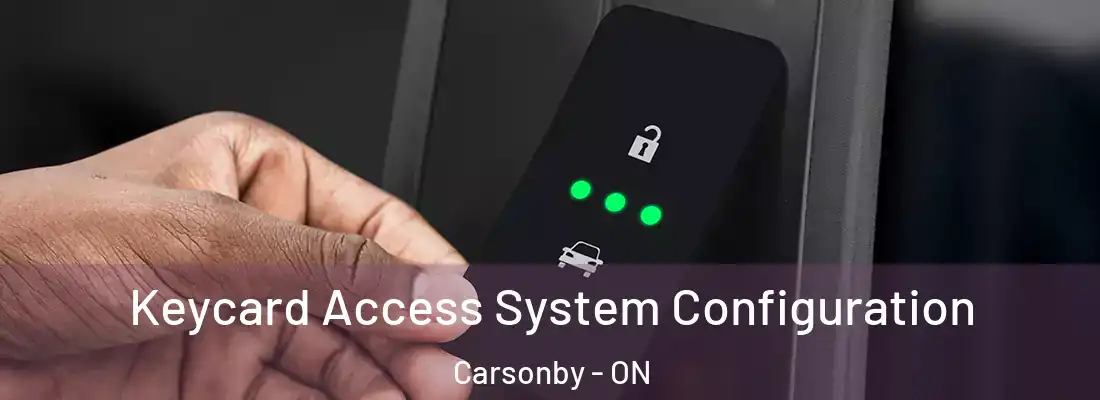  Keycard Access System Configuration Carsonby - ON