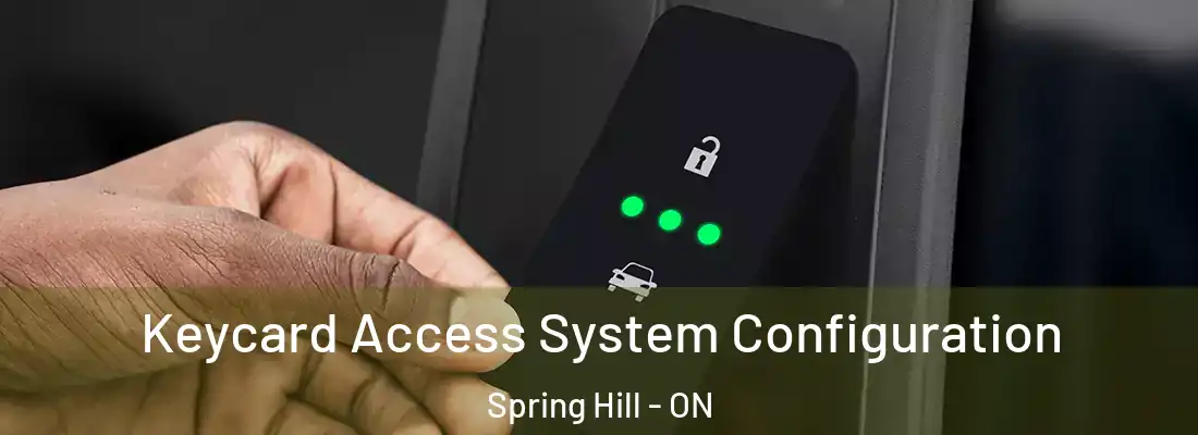  Keycard Access System Configuration Spring Hill - ON