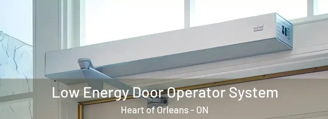  Low Energy Door Operator System Heart of Orleans - ON