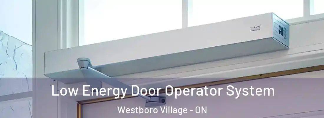  Low Energy Door Operator System Westboro Village - ON