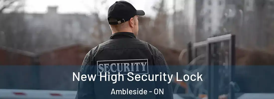  New High Security Lock Ambleside - ON