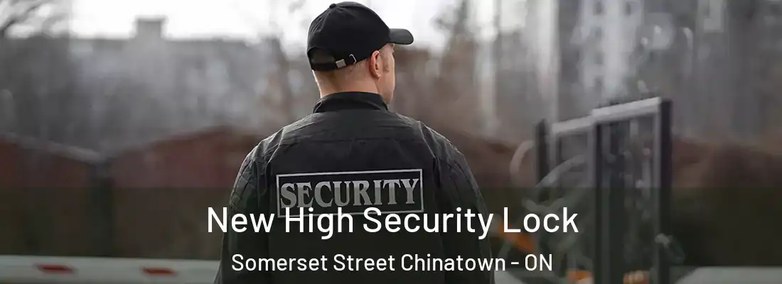  New High Security Lock Somerset Street Chinatown - ON