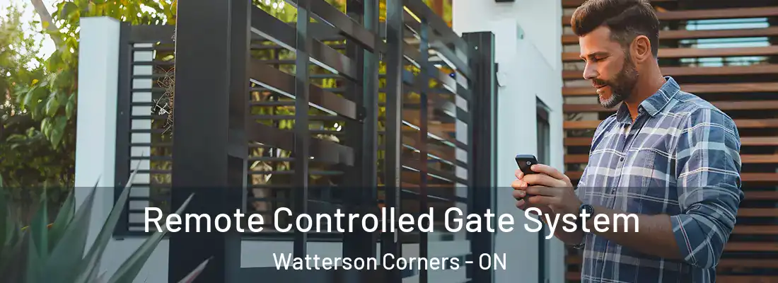  Remote Controlled Gate System Watterson Corners - ON