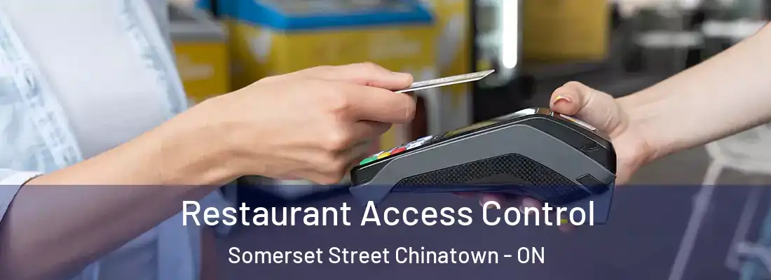  Restaurant Access Control Somerset Street Chinatown - ON