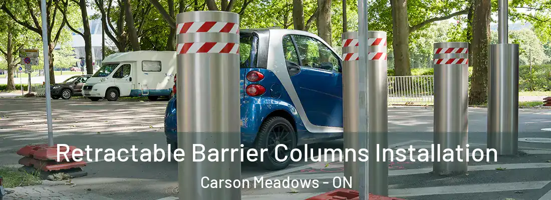  Retractable Barrier Columns Installation Carson Meadows - ON