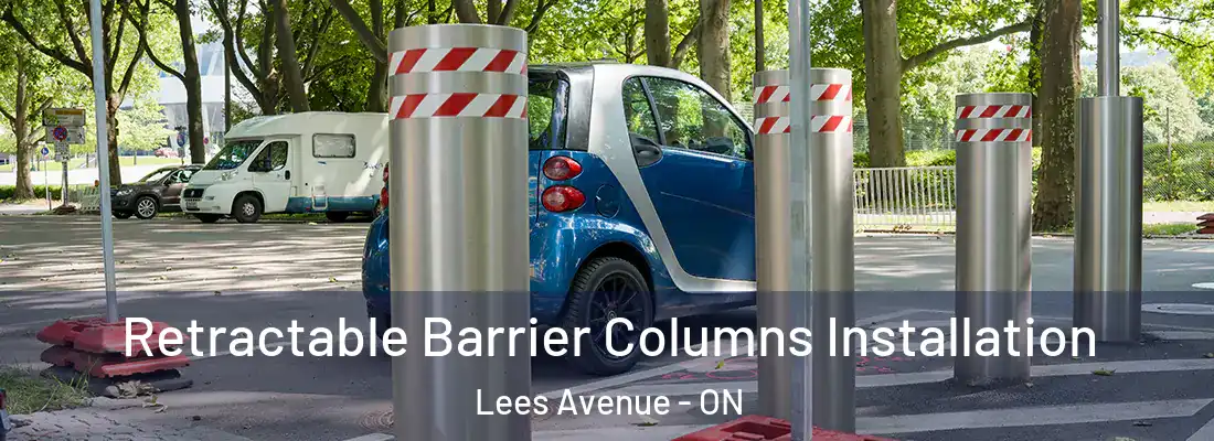  Retractable Barrier Columns Installation Lees Avenue - ON