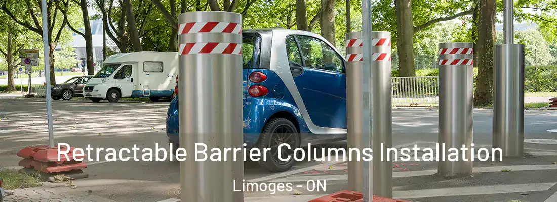  Retractable Barrier Columns Installation Limoges - ON