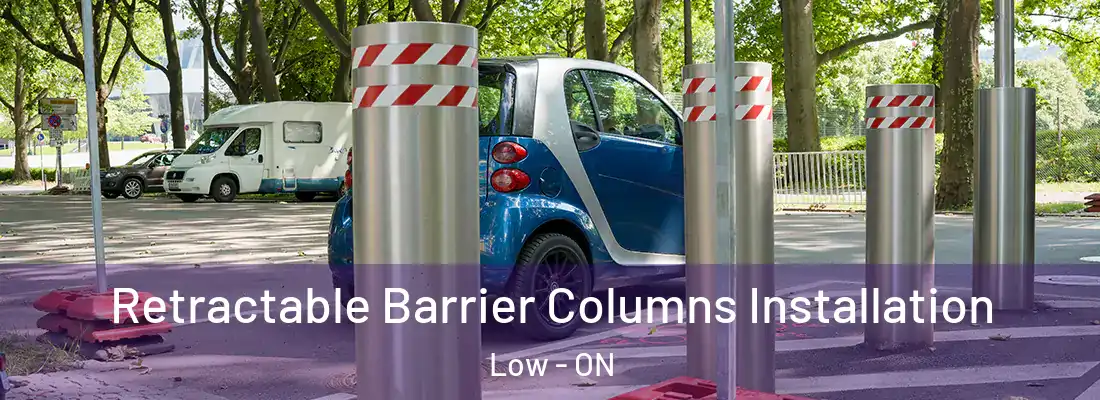 Retractable Barrier Columns Installation Low - ON