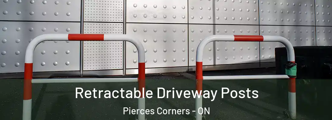  Retractable Driveway Posts Pierces Corners - ON