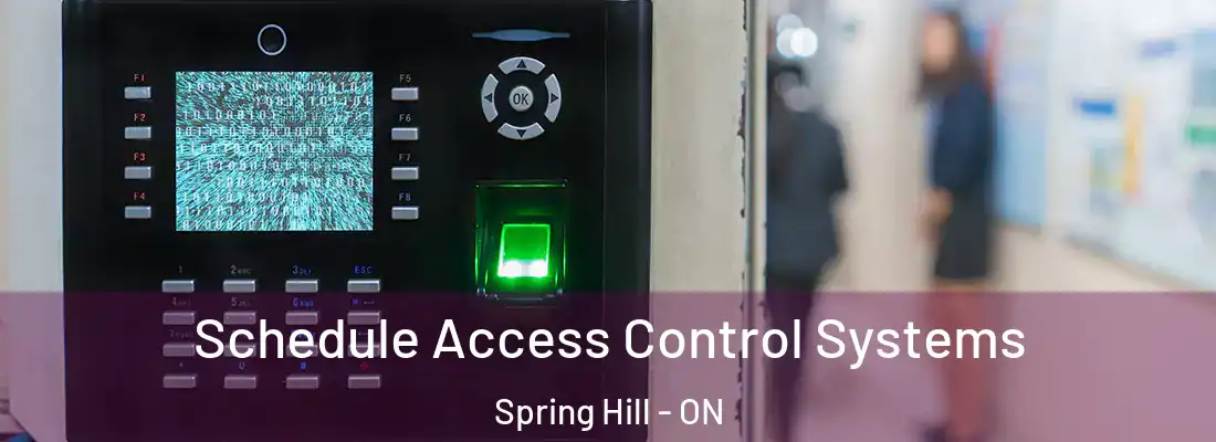  Schedule Access Control Systems Spring Hill - ON