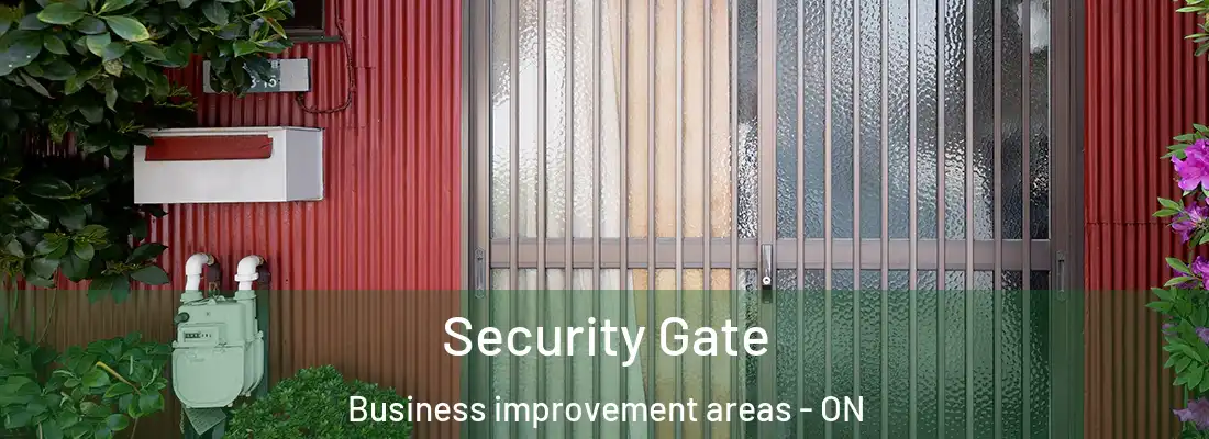  Security Gate Business improvement areas - ON