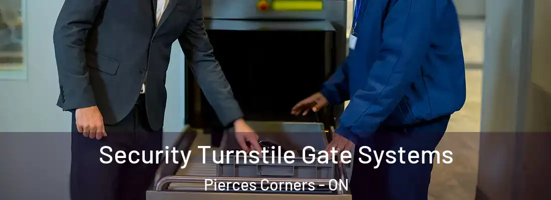  Security Turnstile Gate Systems Pierces Corners - ON